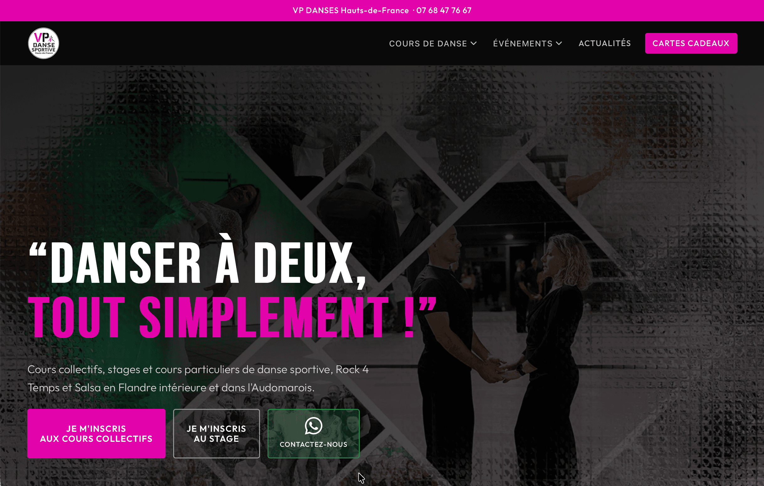 VP DANSES dévoile son nouveau site internet : découvrez nos cours de danse à deux
