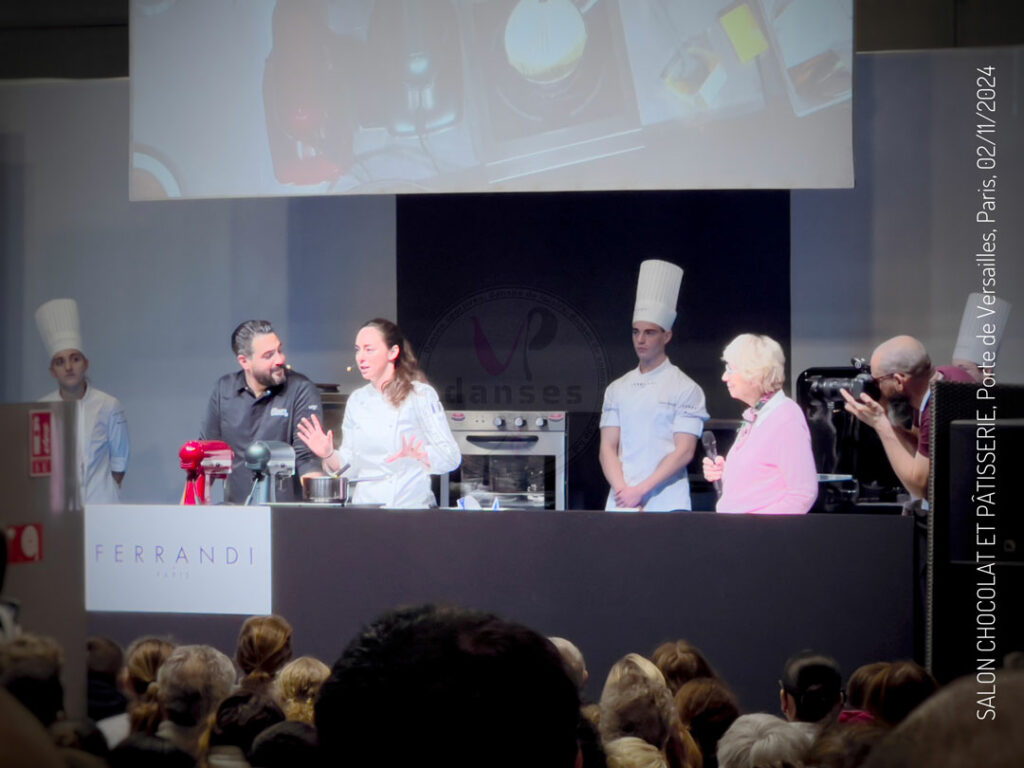 Nina Métayer au Pastry show du Salon du Chocolat, du cacao et de la pâtisserie, Paris 2024