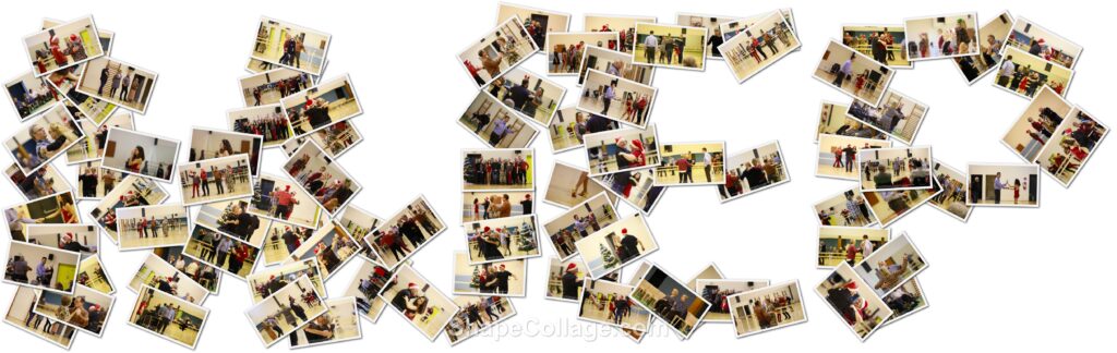 Collage photos Shape Collage portes ouvertes MJEP DANSES danse salon Isbergues décembre 2024 montage artistique