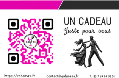 Carte Cadeau VP DANSES pour offrir un cours de danses de salon, de danses sportives à ceux que vous aimez, Hazebrouck