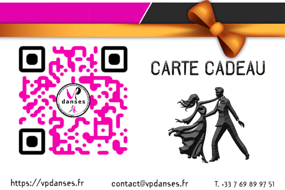 Carte Cadeau VP DANSES (danse sportive Hazebrouck, danses de salon Hazebrouck)