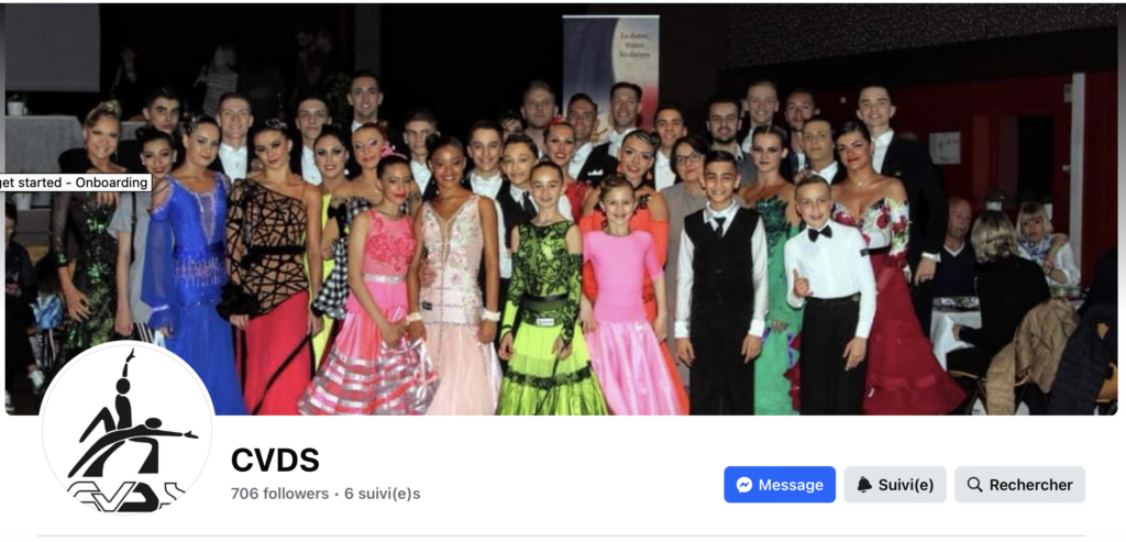 Site Facebook du Club Villarbeunnais de Danse Sportive
