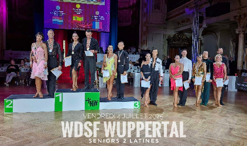Compétition de Danse Sportive WDSF Wuppertal 2025 en Allemagne à l' Historische Stadthalle