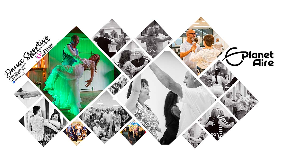 Cours collectifs danse sportive VP DANSES Planet'Aire Aire-sur-la-Lys - 10 danses standards latines - Saison 2025-2026