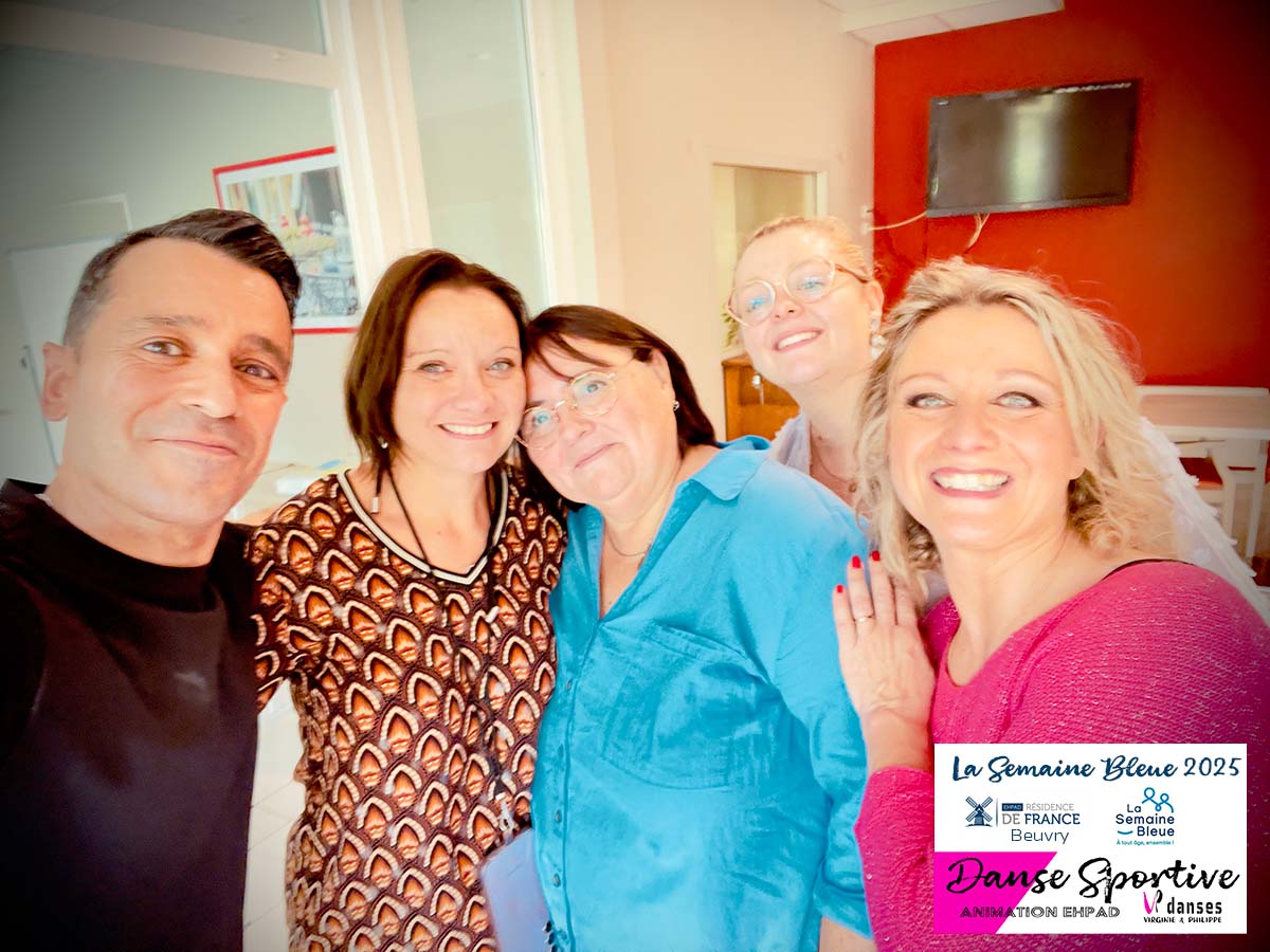 Animation et démonstration de Danses Sportives par VP DANSES à l'EHPAD Résidence de France de Beuvry (Pas-de-Calais) lors de la Semaine Bleue 2025
