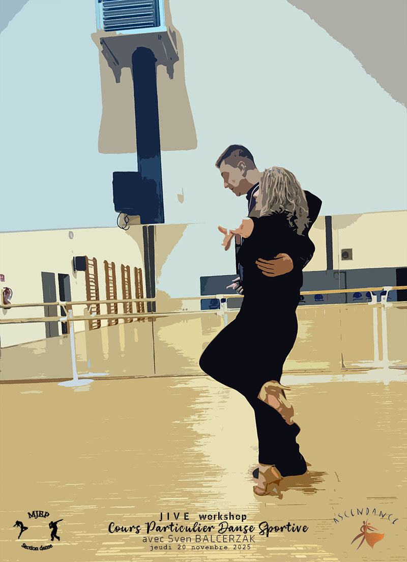 Cours particulier de jive avec Sven Balcerzak à Isbergues – élèves en entraînement de danse sportive.