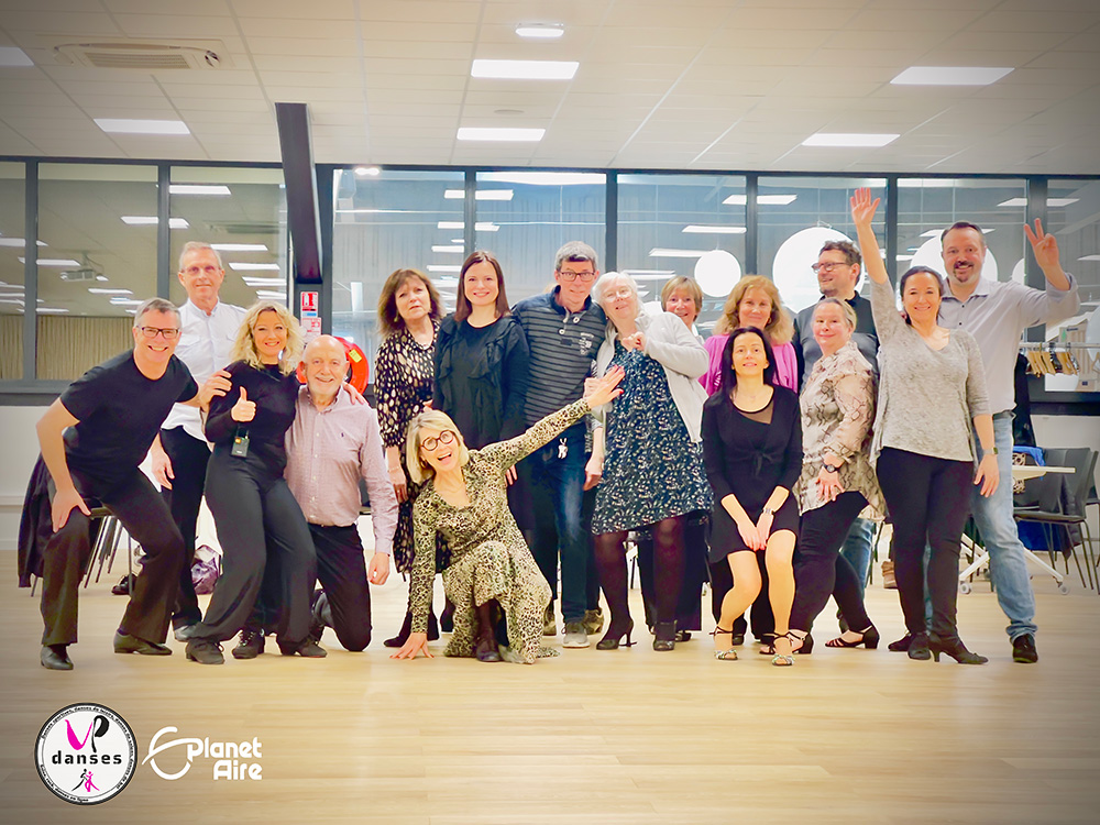 Photo de groupe stage Salsa Cubaine Rumba débutants VP DANSES Planet'Aire Aire-sur-la-Lys 15 mars 2026